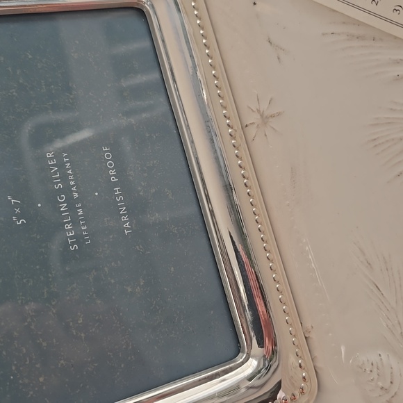 NWOT Reed & Barton Made In Italy Sterlng Silver Beaded Picture Frame 5"x7" - Picture 10 of 13